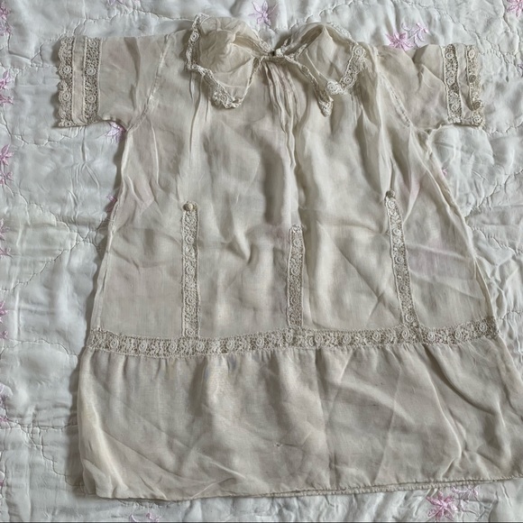 Antique 20s Edwardian Toddler Small Child Dress